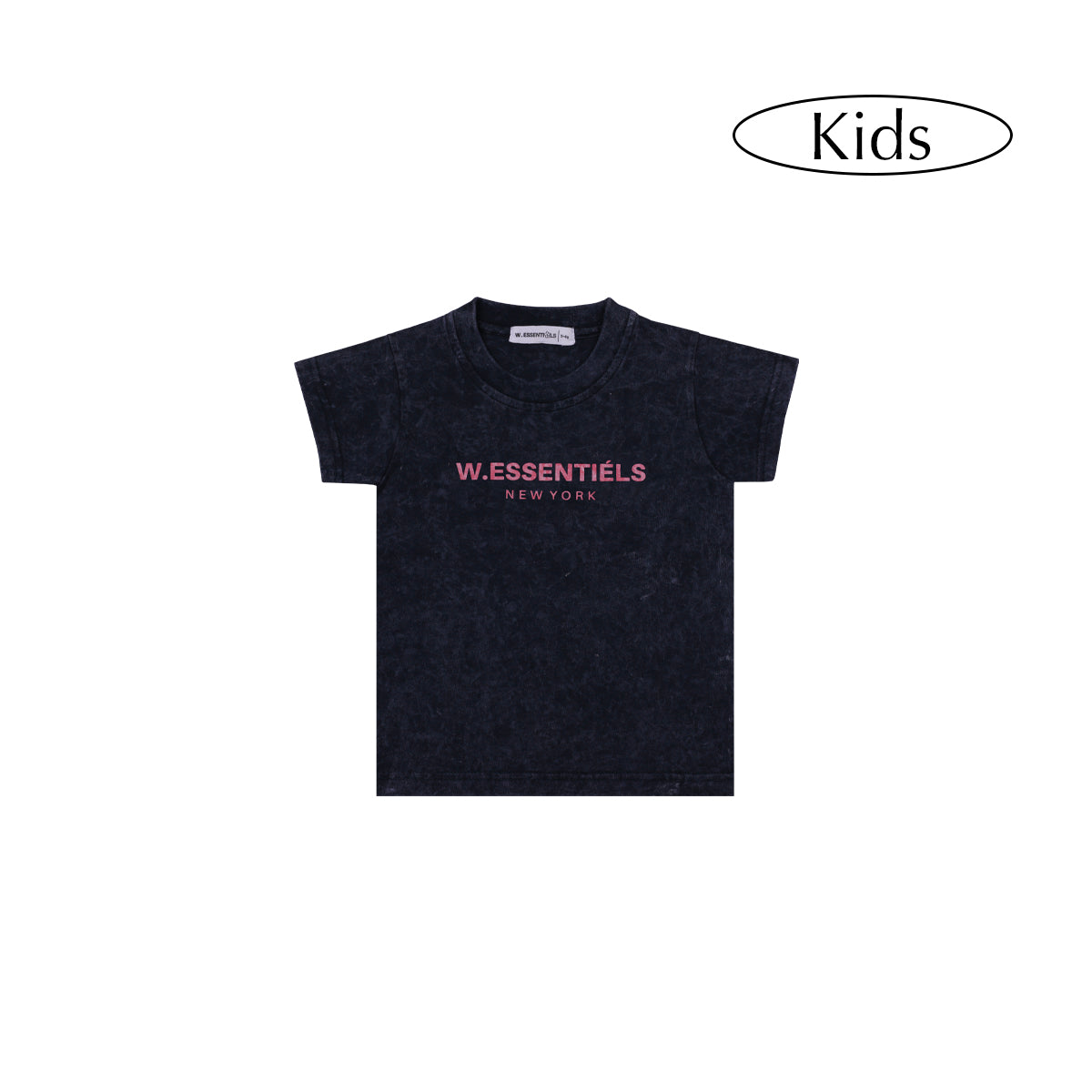 W.Essentiels Kids Treshold Ref-2126 Acid Wash Tee Winter Chill (Navy)