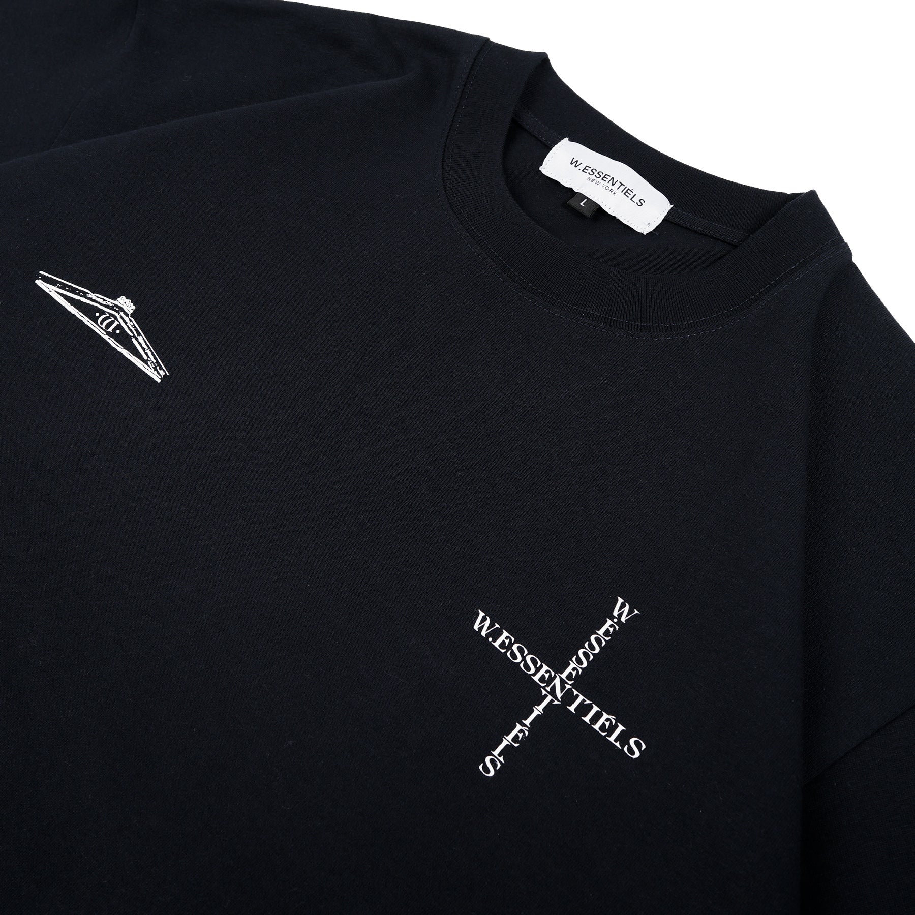 W.Essentiels Saint-Michel Boxy Cut Oversize T-shirt Navy