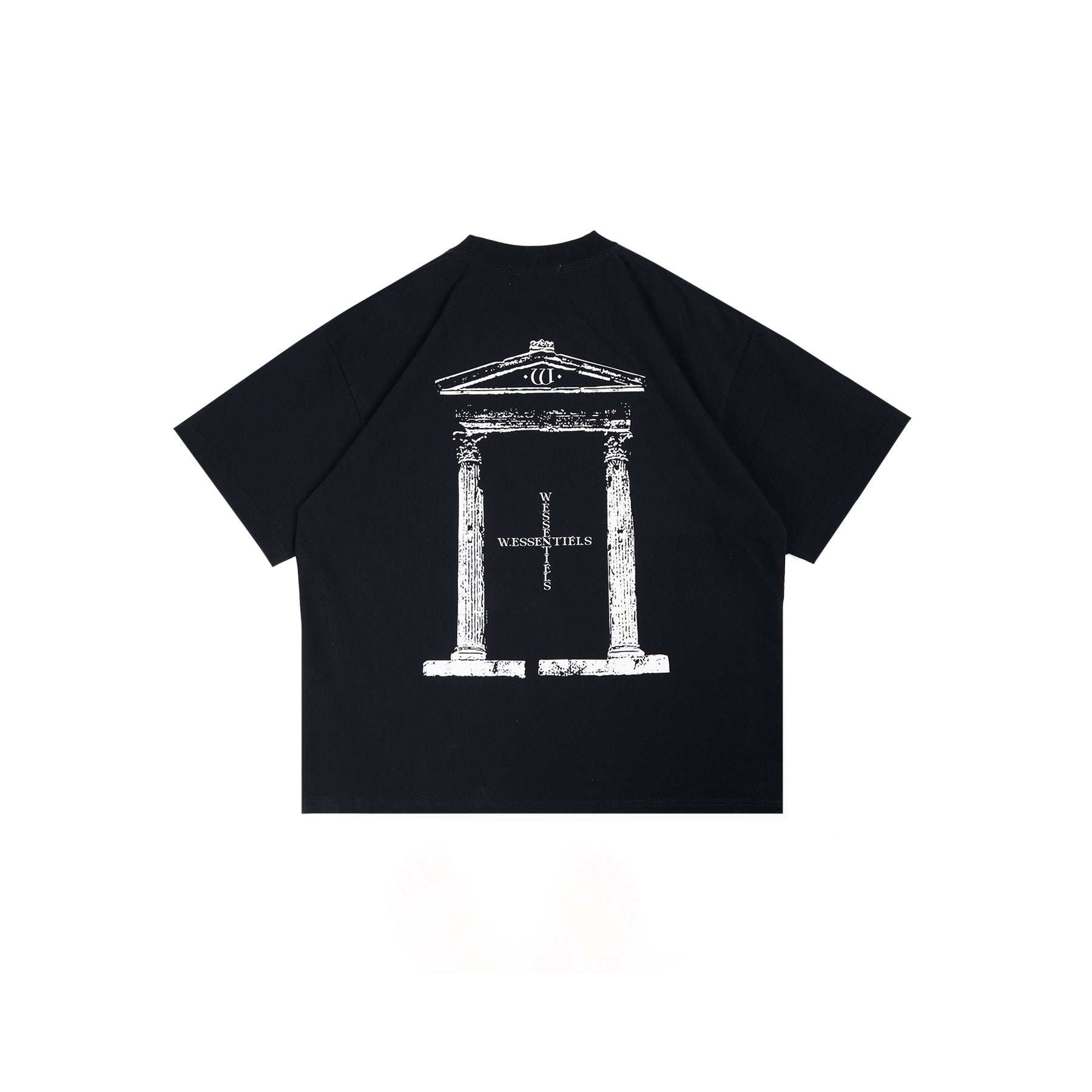 W.Essentiels Saint-Michel Boxy Cut Oversize T-shirt Navy