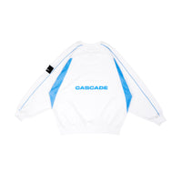 W.Essentiels Rapid Calatrava Oversize Warmup Crewneck White/Carolina