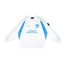 W.Essentiels Rapid Calatrava Oversize Warmup Crewneck White/Carolina