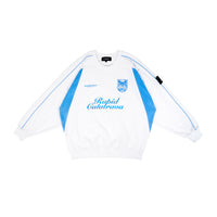 W.Essentiels Rapid Calatrava Oversize Warmup Crewneck White/Carolina