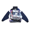 W.Essentiels Migault Racing Jacket With Full Print Inner Midnight Navy