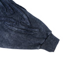 W.Essentiels Les Roanne Type-03 Distressed All Over Embroidery Hoodie Navy