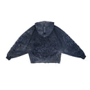 W.Essentiels Les Roanne Type-03 Distressed All Over Embroidery Hoodie Navy