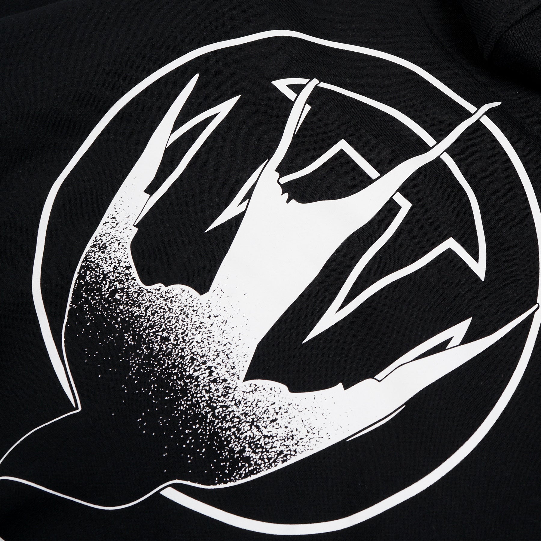 W.Essentiels Sterne Oversized Zip Hoodie Black