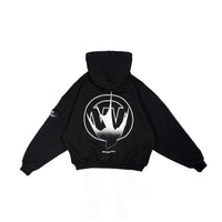 W.Essentiels Sterne Oversized Zip Hoodie Black