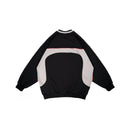 W.Essentiels Talence Oversize Crewneck Sweater Black/Asphalt