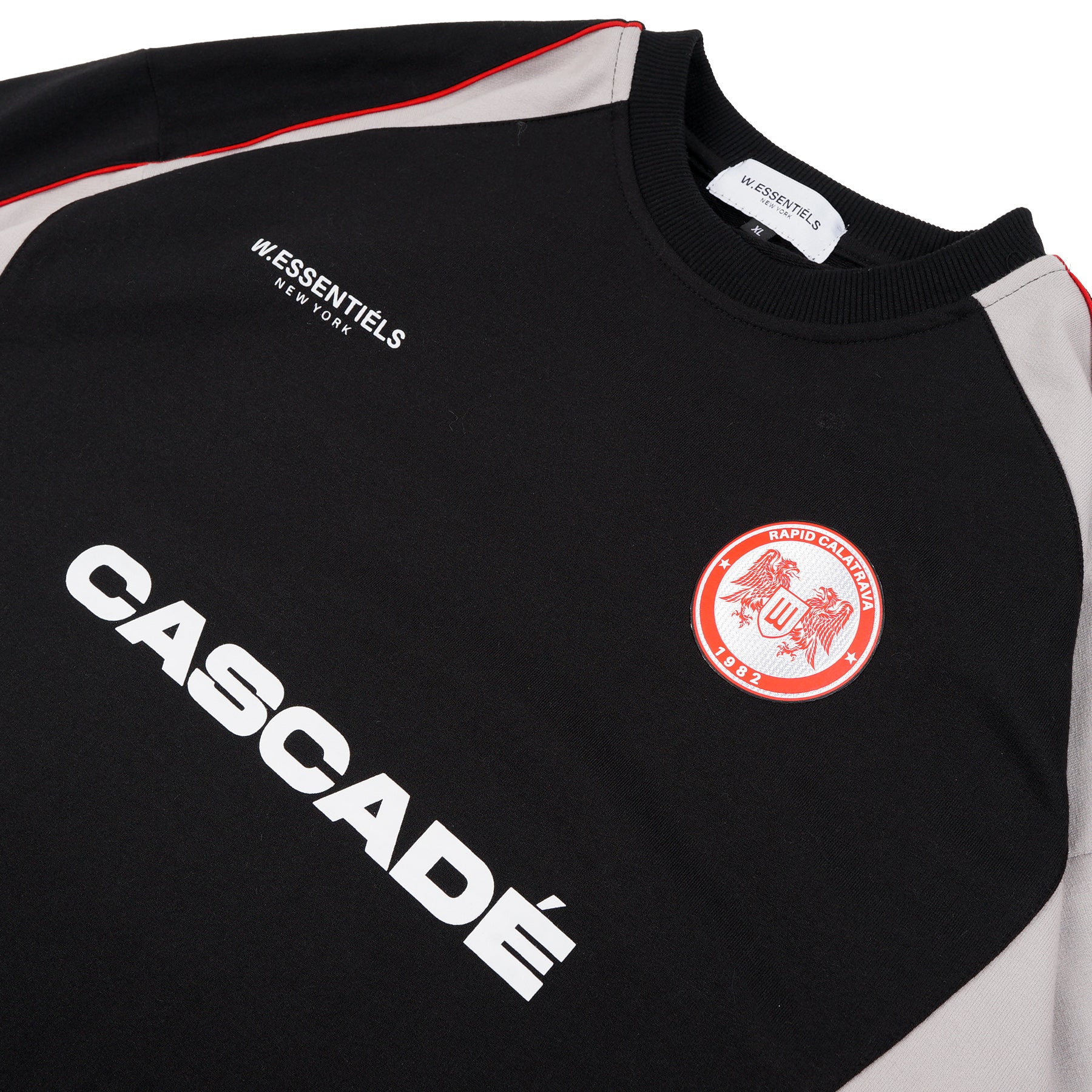 W.Essentiels Talence Oversize Crewneck Sweater Black/Asphalt