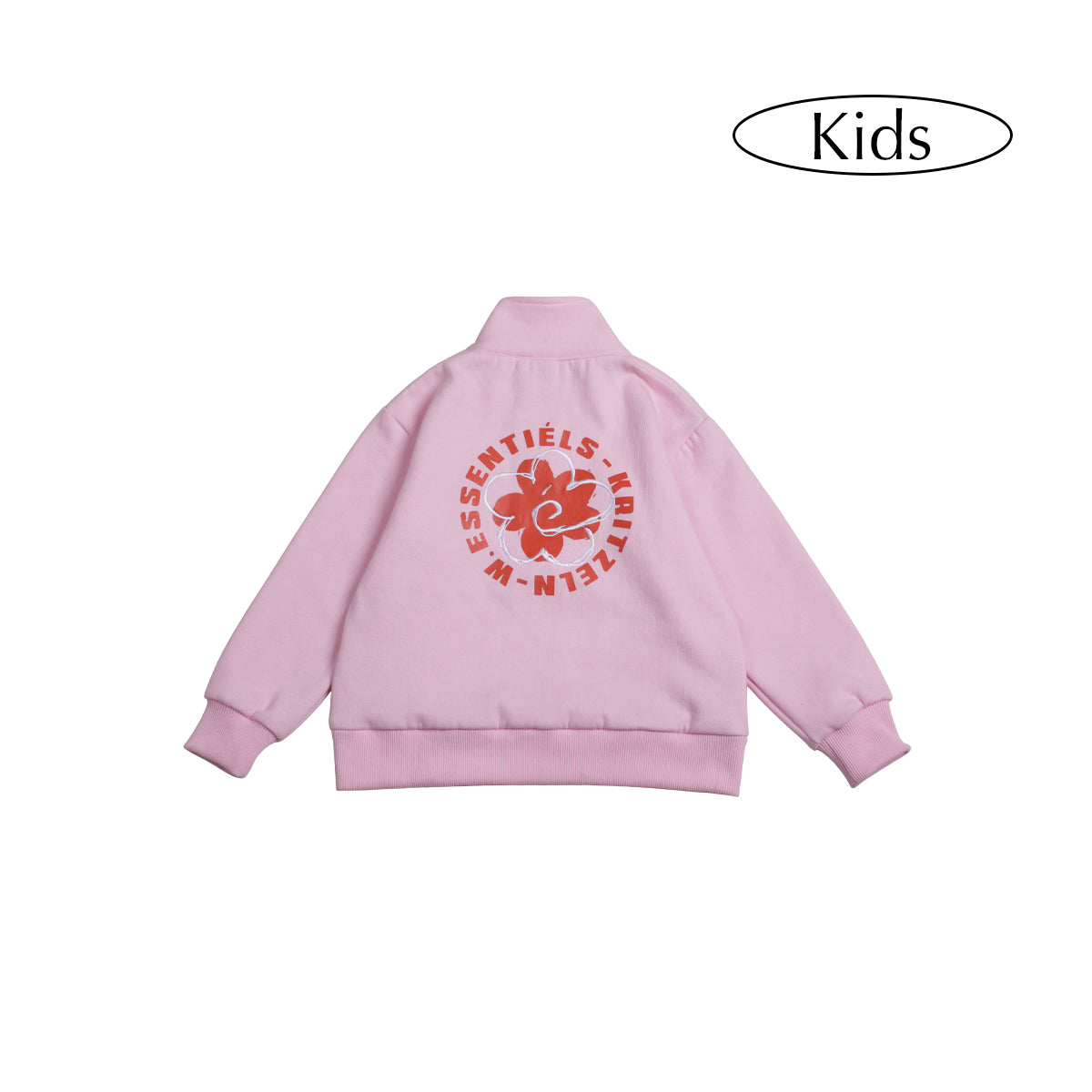 W.Essentiels Kids Beltoise Half Zip Jacket Rosewood