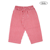 W.Essentiels Kids Kersaint Mechanic Stripped Pants Cherry
