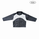 W.Essentiels Kids Mirage 2000 Boxy Bikers Leather Jacket Noir Black/Asphalt