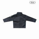 W.Essentiels Kids Mirage 2000 Boxy Bikers Leather Jacket Noir Black/Asphalt