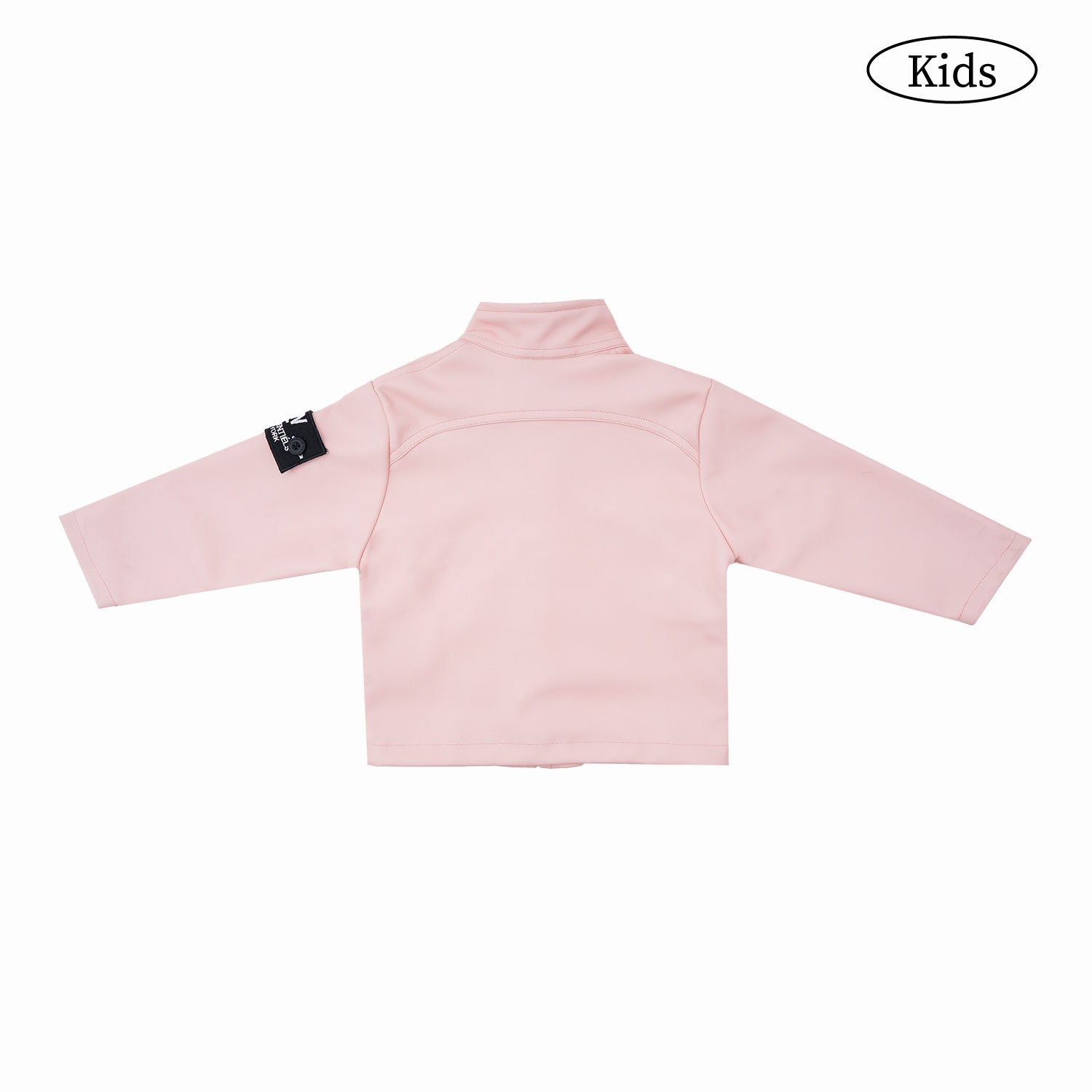 W.Essentiels Kids Mirage 2000 Boxy Bikers Leather Jacket Rose/Asphalt