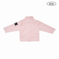 W.Essentiels Kids Mirage 2000 Boxy Bikers Leather Jacket Rose/Asphalt