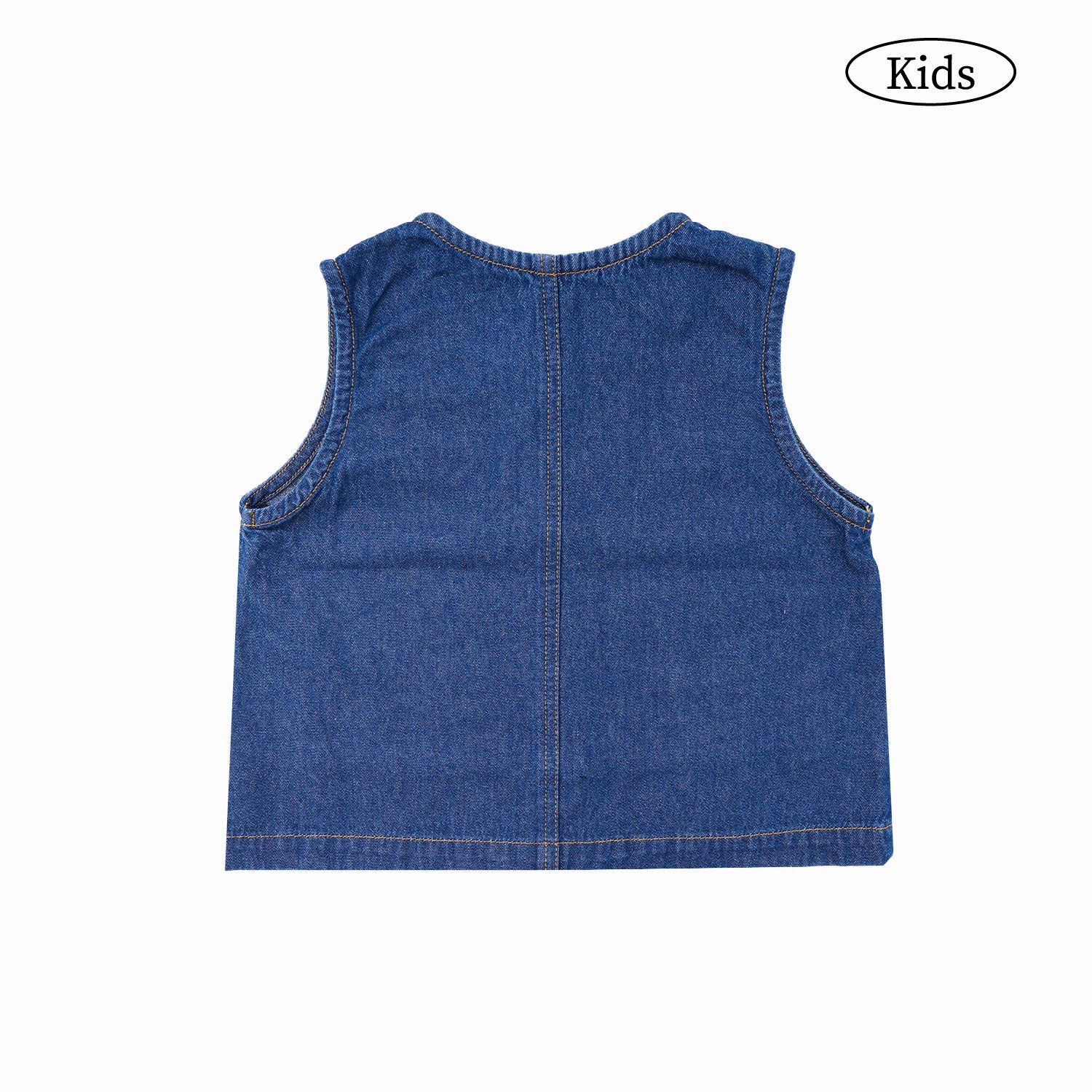 W.Essentiels Kids Mistral Vest Denim Washed Indigo