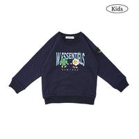 W.Essentiels Kids Hache Oversized Crewneck Sweater Midnight Navy