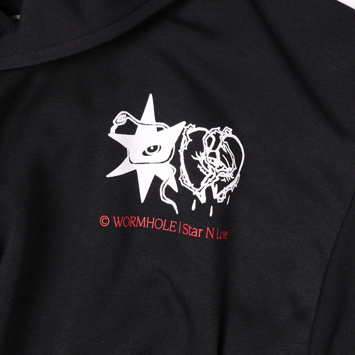 Wormhole Stars & Luv Hoodie Black