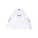 Wormhole Merch I Walk alone long sleeve Tee White