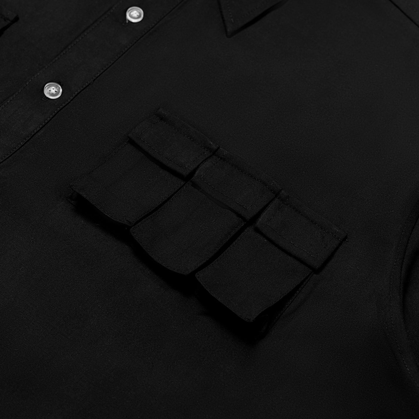 Oat Kangaroo Shirt Black