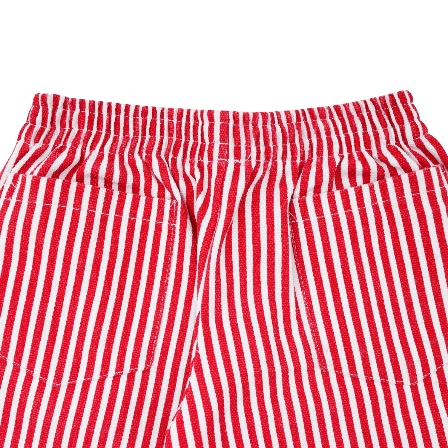 W.Essentiels Kids Kersaint Mechanic Stripped Pants Cherry