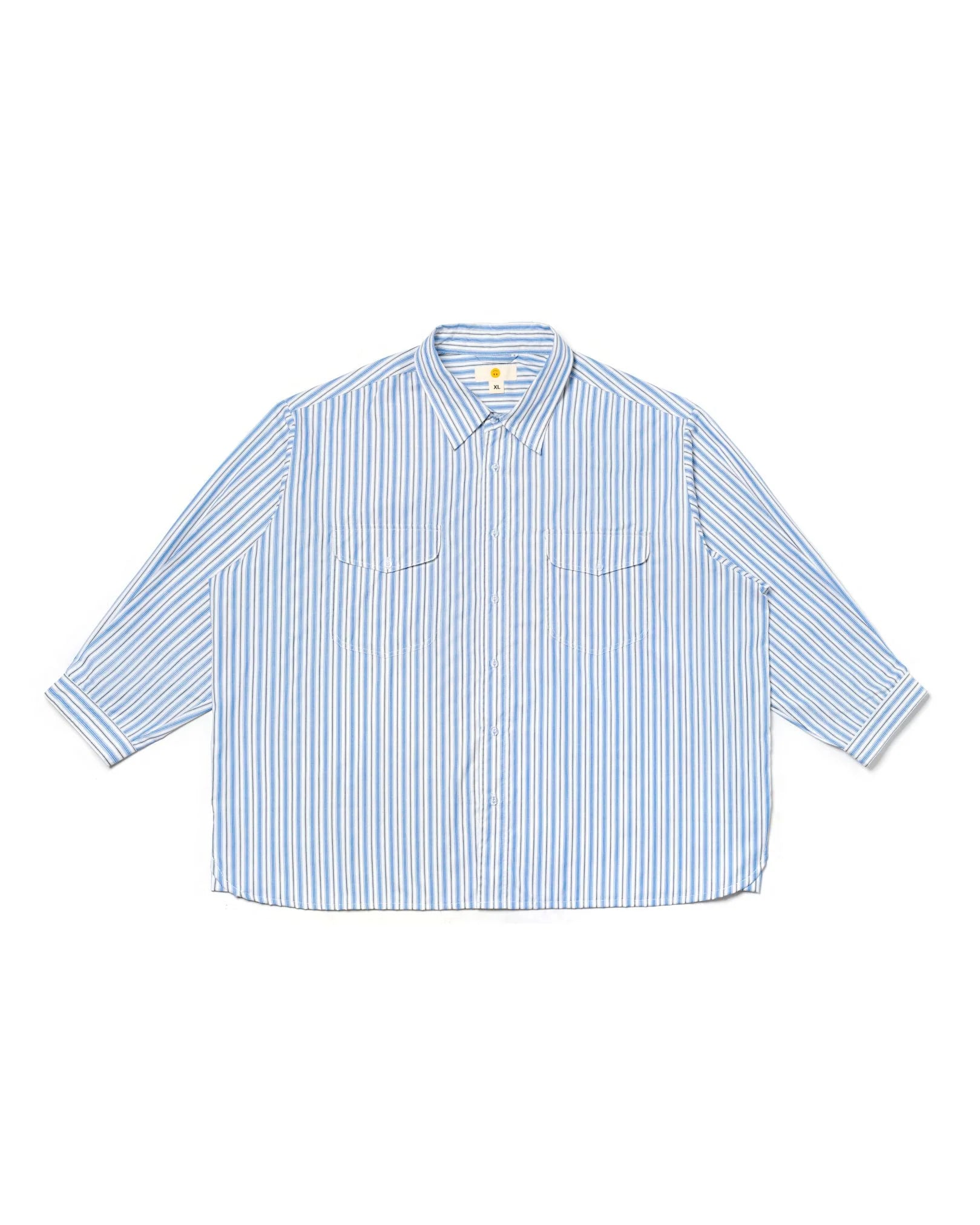 Oat Ledo Shirt Stripes Blue/White