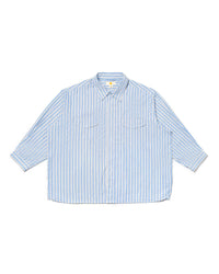 Oat Ledo Shirt Stripes Blue/White