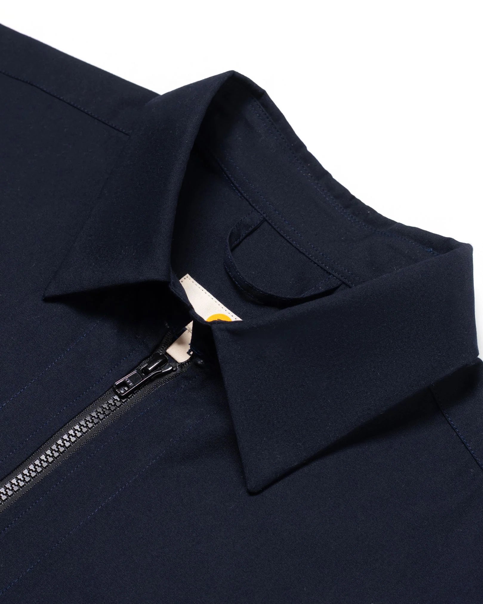 Oat Leja Quarter Zip Shirt Navy