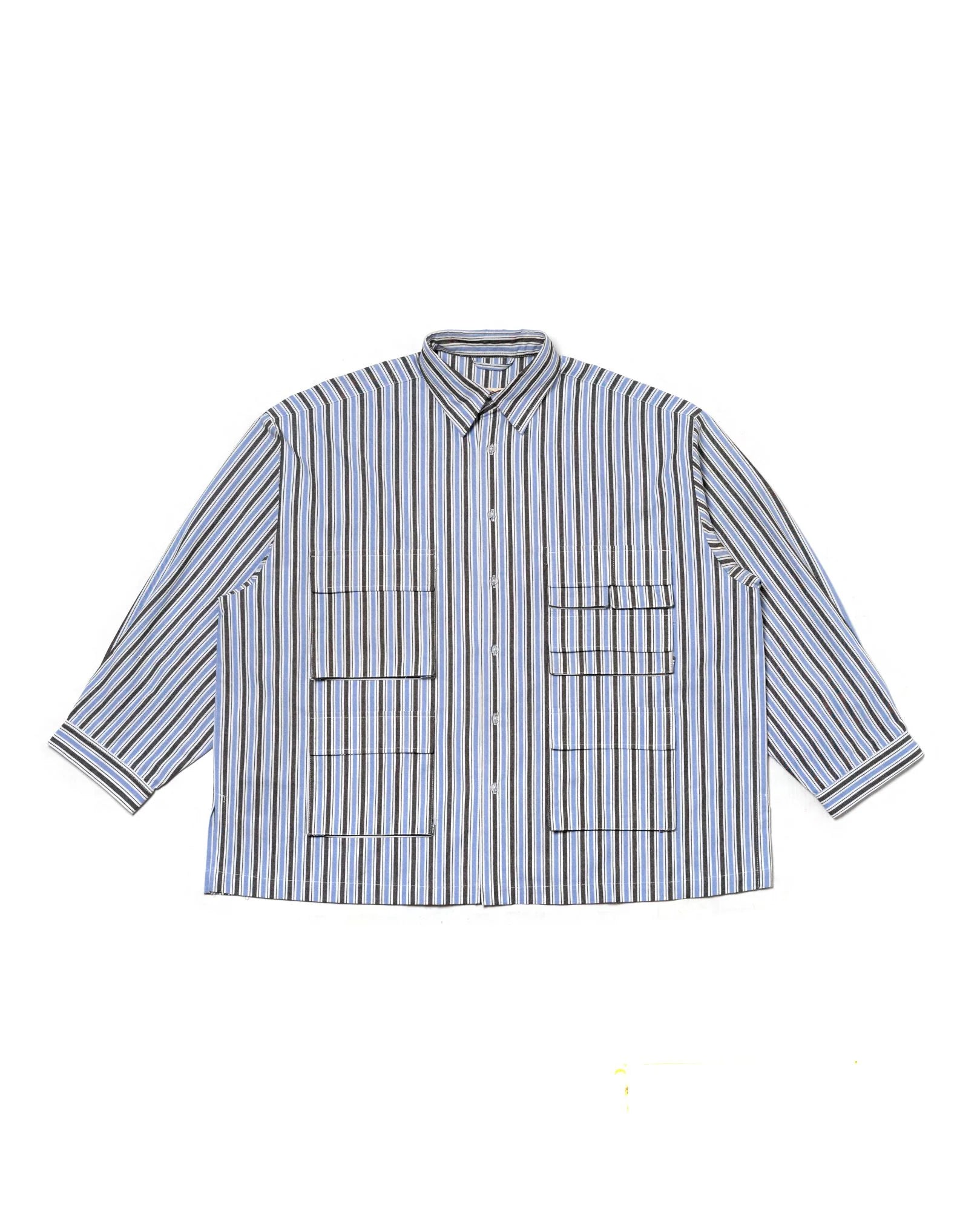 Oat Lepa Shirt Stripes Blue/Black