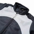 W.Essentiels Kids Mirage 2000 Boxy Bikers Leather Jacket Noir Black/Asphalt