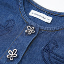 W.Essentiels Kids Mistral Vest Denim Washed Indigo