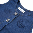 W.Essentiels Kids Mistral Vest Denim Washed Indigo