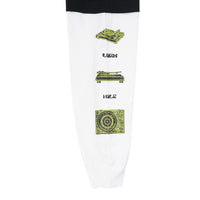 Wormhole Razorkin Double Layer Long Sleeve T-Shirt Black/White
