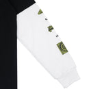 Wormhole Razorkin Double Layer Long Sleeve T-Shirt Black/White