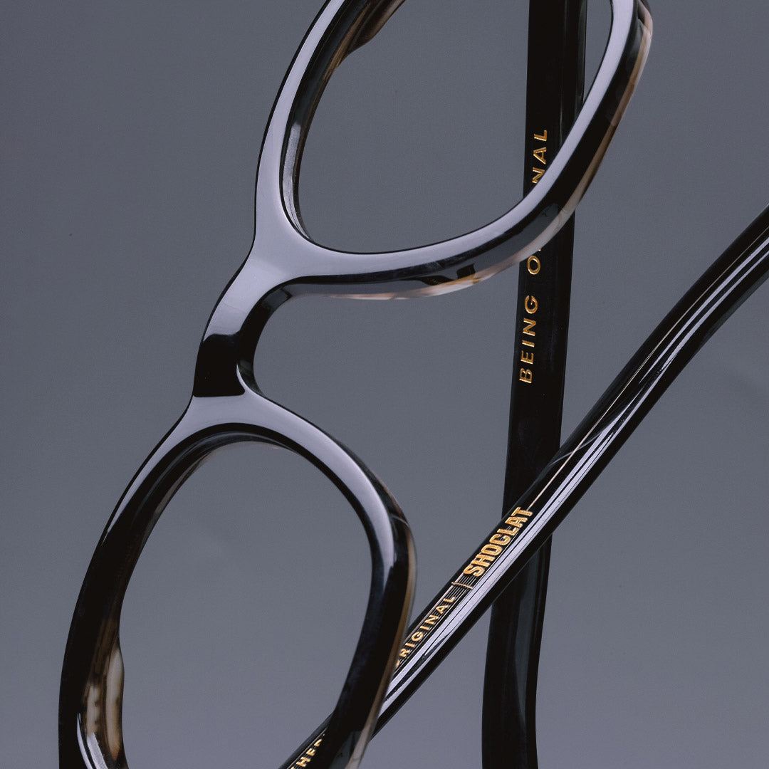 Vherkudara Acetate Shoclat (Brown, Black Gradation Lens)