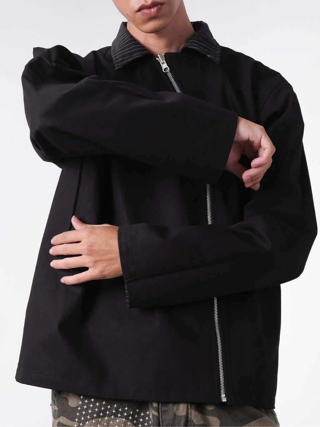 Two Times Too Asymetrical Reversible Jacket Black