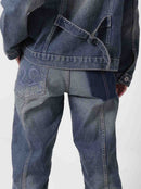 Two Times Too Double Knee Ghost Denim Washed Blue
