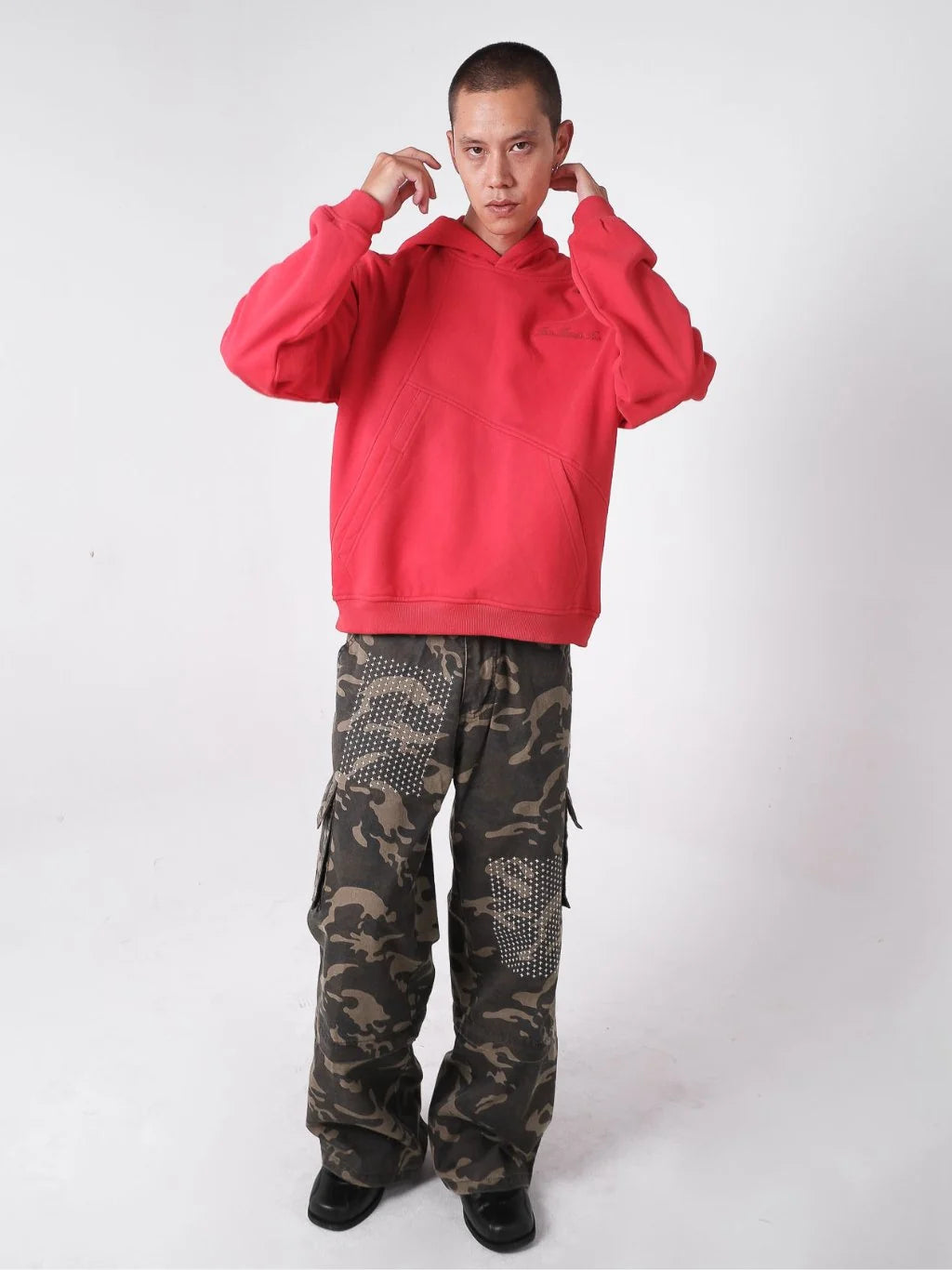 Two Times Too Rift Hoodie Washed Red