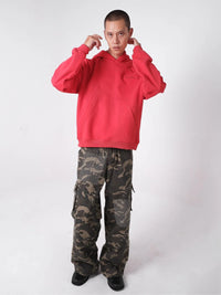 Two Times Too Rift Hoodie Washed Red