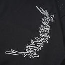 W.ESSENTIELS x Swain Mahisa A Quiet Speculation Oversize Zip Hoodie with Rhinestones Noir Black
