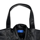 W.ESSENTIELS x Swain Mahisa A Quiet Speculation Oversize Two-Way Leather Sport Jacket Noir Black