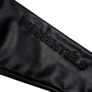 W.ESSENTIELS x Swain Mahisa A Quiet Speculation Oversize Two-Way Leather Sport Jacket Noir Black