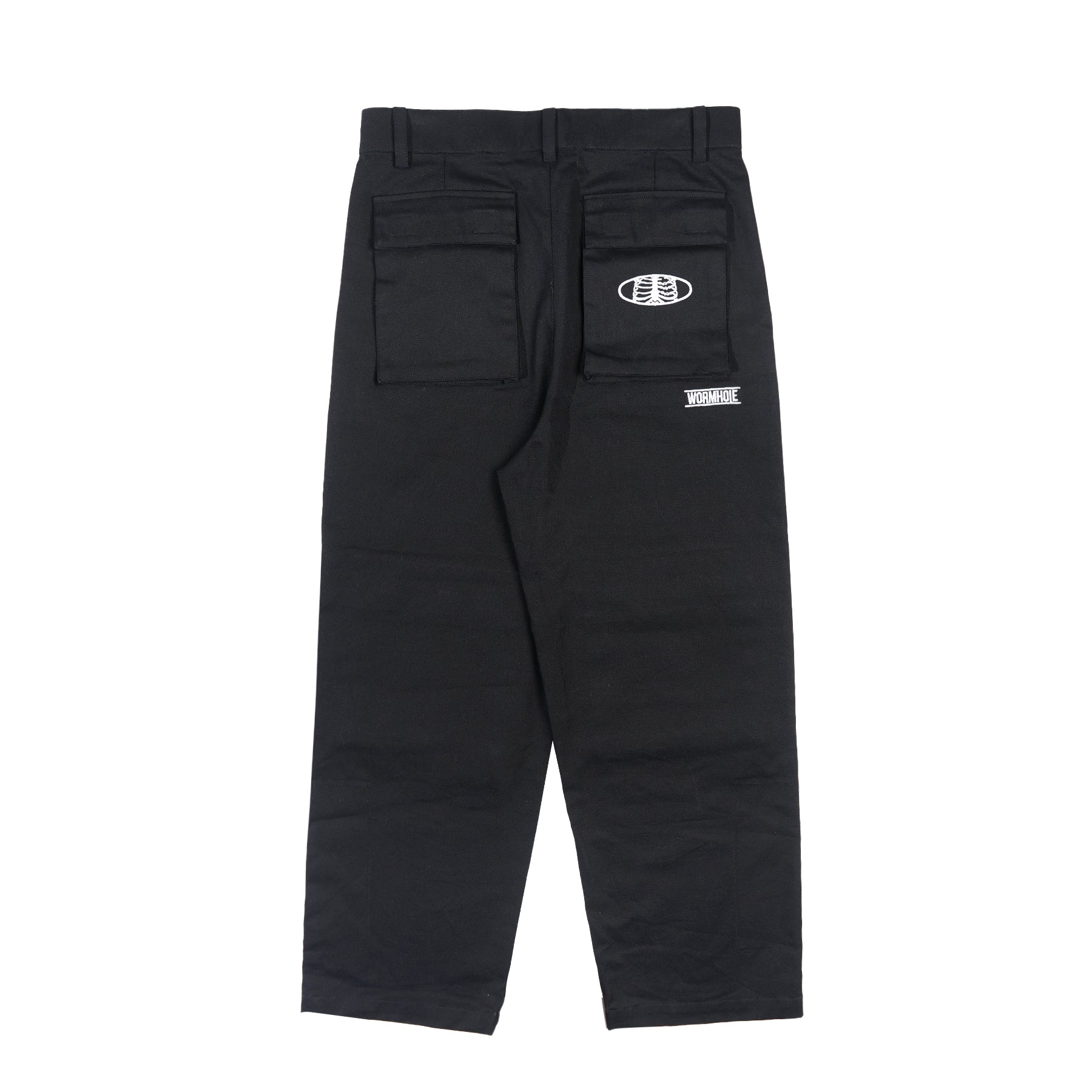 Wormhole Esqueleto Baggy 5-pocket Cargo Pants Black