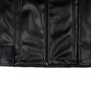 W.ESSENTIELS x Swain Mahisa A Quiet Speculation Oversize Two-Way Leather Sport Jacket Noir Black