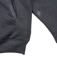 Two Times Too Oversized Waffle Lined Washed Hoodie Washed Grey