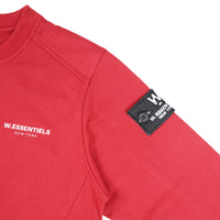W.Essentiels Pouile Chest Logo Crewneck Foxblood