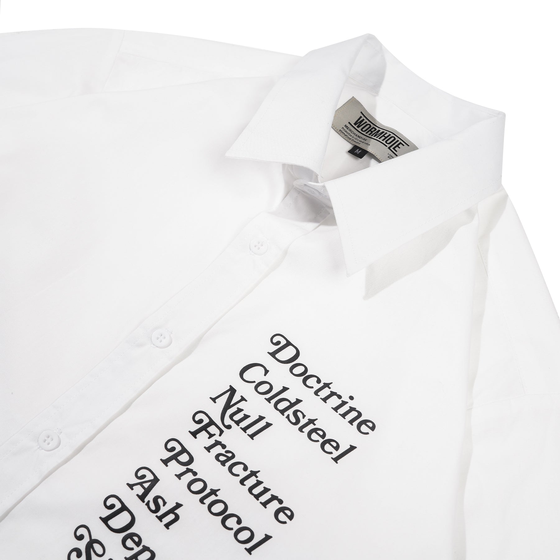 Wormhole Annul Oversize Boxy Shirt White
