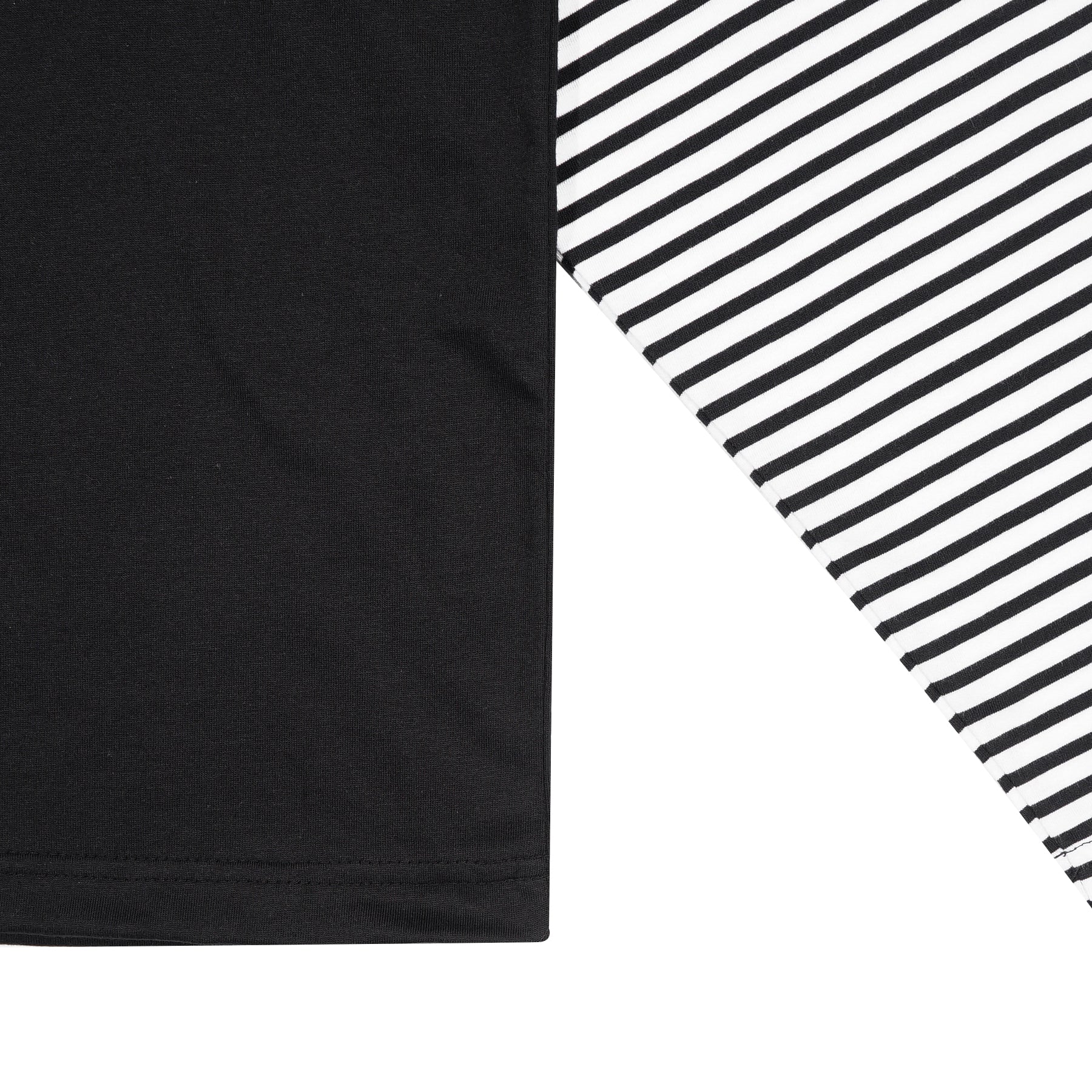 Wormhole Light it up Double Layer Longsleeve Tee Black/Stripes
