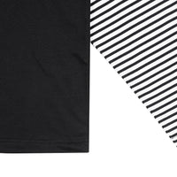 Wormhole Light it up Double Layer Longsleeve Tee Black/Stripes