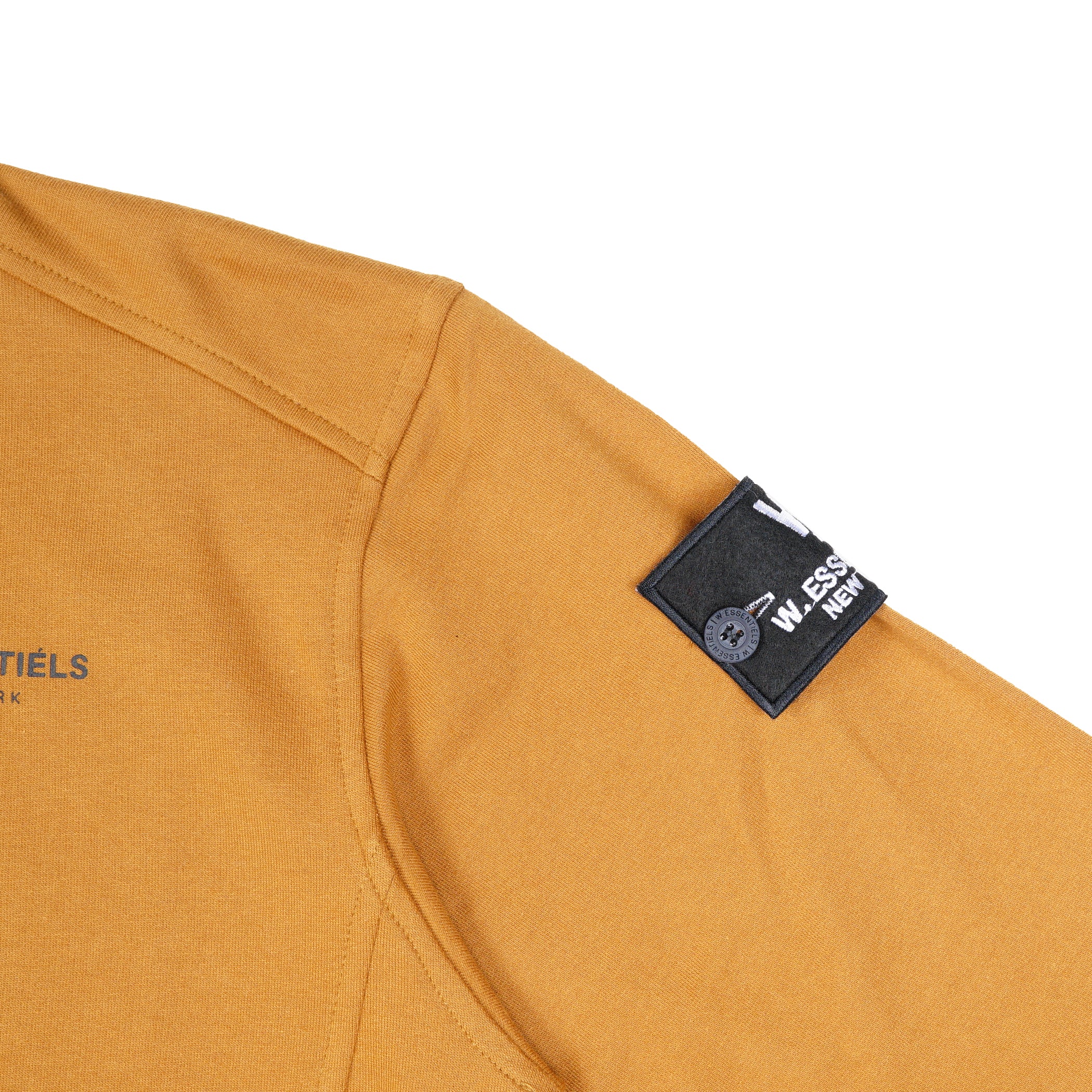 W.Essentiels Sweater Pouile Chest Logo Crewneck Yellow Currywurst